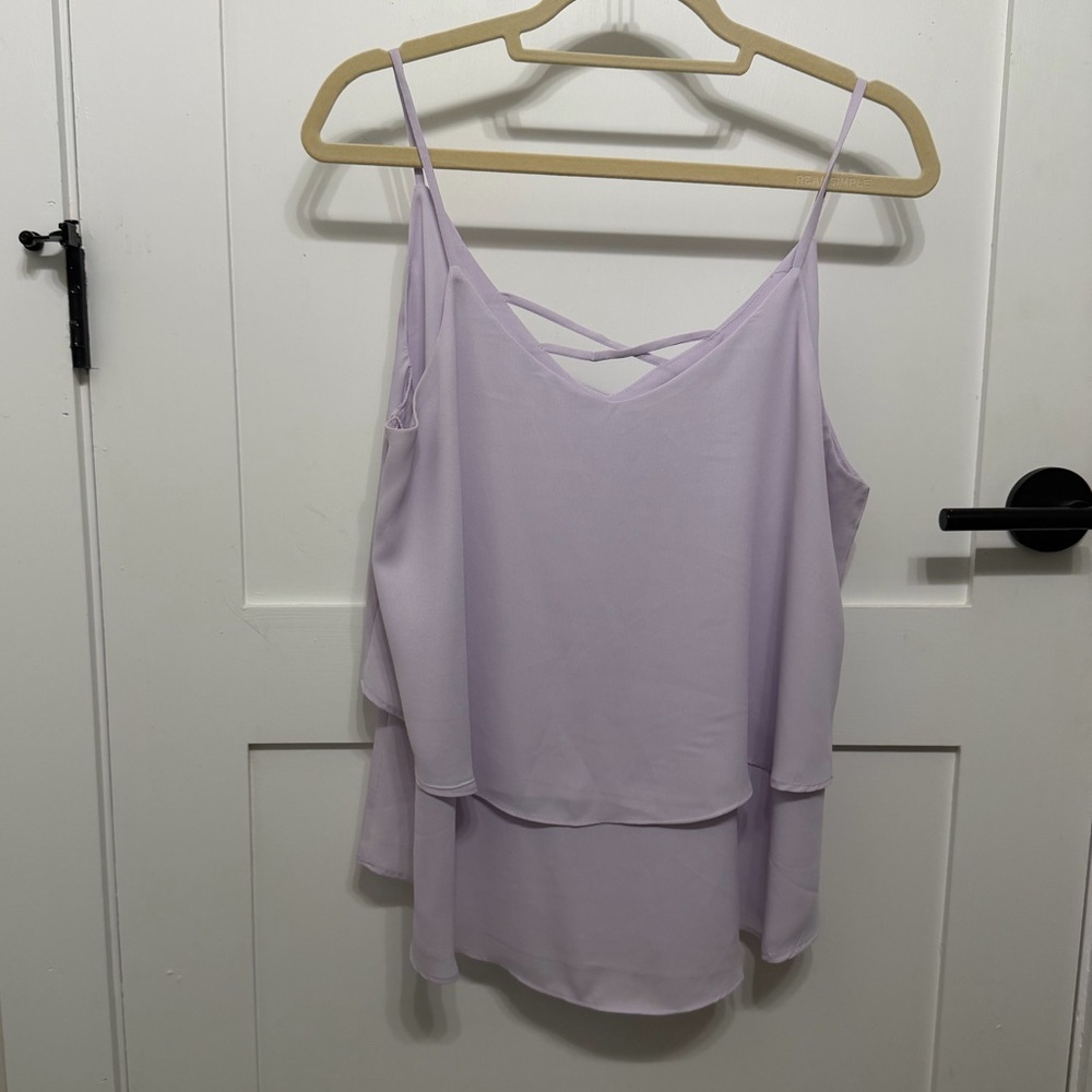 Annabella Light Purple Layered Camisole